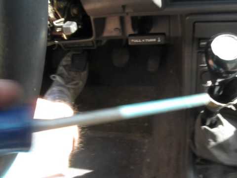 disengage wheel lock and ignition manually