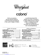 whirlpool cabrio platinum washer service manual