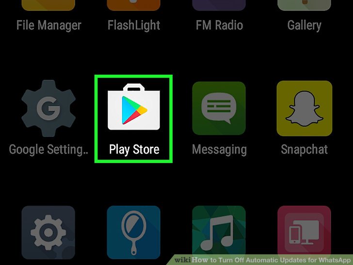 how to manually set updates playstore