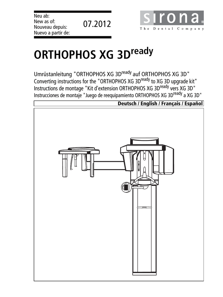 orthophos xg 3d ready manual