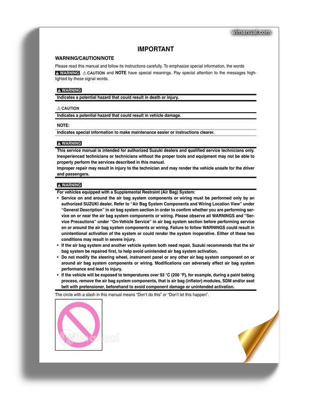 suzuki swift 2004 manual pdf