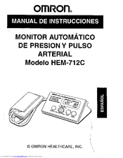 omron hem-711dlx user manual