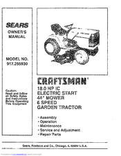 yardman 18 hp mower manual